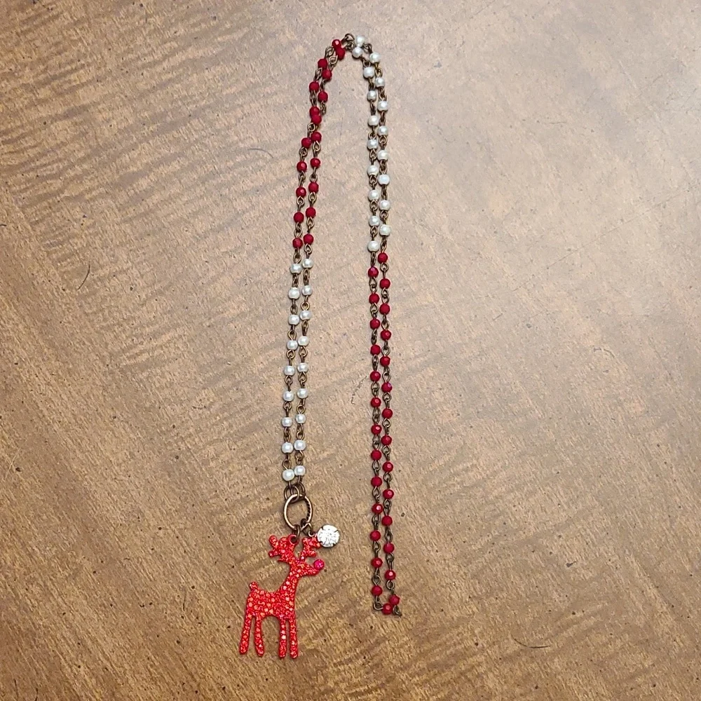 Rudolph Reindeer Necklace - Picture 1 of 4